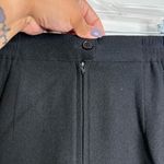 Sag & Harbor Wool Midi‎ Skirt Lined In Black Size 10 Front Side Slit Photo 4
