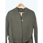 MNG · Small · Wool Blend · Belted Long Coat · Button Front · Olive Green Photo 2