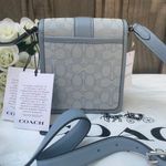Coach North/South Lonnie Crossbody In Signature Jacquard c8321 Photo 1