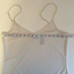 Vintage City Unltd ivory cream V neck camisole with lace hem and split sides Size M Photo 9