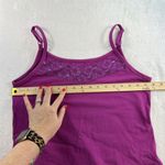 CJ Banks X 14W Cami Tank Top Lace Trim Adjustable Strap Camisole Sequin Detail Purple Photo 5