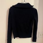 Say What? vintage “say what? USA” black sweater/vest black zip up size L Photo 3