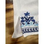 Skies Are Blue Size MP Floral Print Sleeveless Top Crocheted Embroidered Peasant Photo 5