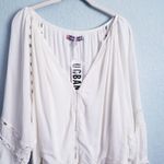Urban Outfitters  Gauzy White Junie Long Sleeve Romper Photo 3