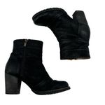 Clarks black heeled zip up leather booties neutral minimal basic size 5.5 Photo 0