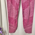 PINK - Victoria's Secret PINK Heathered Pink Seamless 7/8 Leggings with Mesh Cutouts Size Large Photo 3