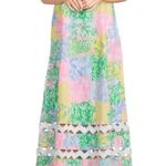 Lilly Pulitzer Hailey Midi Dress in Bright Delight Patch- 0 Photo 2