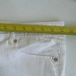 EXPRESS ‎ white jeans Stella Cropped Skinny Low Rise Plus Size 14 0037 Photo 6