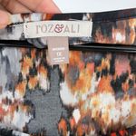 Roz & Ali  Chiffon Peplum Womens Top Sz 1X Boho Sheer Bell Sleeve Fall Lagenlook Photo 7