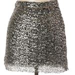 Native Rose Bronze Sequin Mini Skirt Photo 13