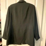 Valerie Stevens Plus Size Black Pinstripe Blazer Jacket Coat‎ size 16W Photo 1