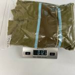 Women's green crewneck soft knit striped cotton blend grunge y2k sweater small Photo 6