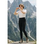 Athleta Bogner Ski Pants Black Stirrup Zip Pocket Women's Size Large Vacation Trendy Photo 7