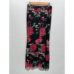 24 Seven Womens Black Floral Maxi Dress Lined Size L Dark Whimsigoth Fairy Y2K Size L Photo 1