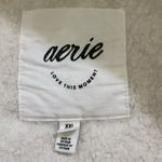 Aerie  Women’s Sz XXL‎ Cream Sherpa Holiday Hometown Quarter Zip Sweatshirt Photo 9