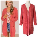 Merokeety Long Sleeve Soft Chunky Knit Sweater Open Front Cardigan Photo 1