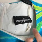 American Vintage Vintage 90s 1990s Y2K 2000s Blue and green striped short sleeve dress Photo 2