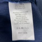 margaret o'leary Margaret O’Leary Navy Blue Wide Leg Linen Blend Pull On Pants Photo 4