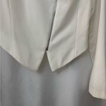 Mustard Seed  Cream Blazer with Asymmetrical Zipper Photo 1