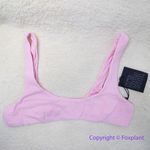NEW It's Now Cool Free People 90's Crop Bikini Top, pastel‎ pink terry, size XL Photo 3