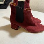  Shoes‎ Coach Tia Suede Ankle Bootie Wine Red Size 7 Photo 10