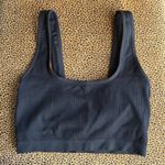 Aerie Black Ribbed Bra Top Photo 0