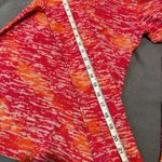 Energie  Orange Pink Waffle Print Longsleeve Top. Yoga. Stretch. Soft. Comfy. XL. Photo 4