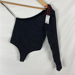 BDG NWT  Sparkle One Shoulder Bodysuit Black Size Medium Photo 1