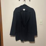 Open Edit ‎ Relaxed Fit Blazer in Black Size 1X Photo 1