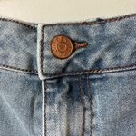 Denim Maxi skirt in size 14. EUC. Cotton Blend, back Slit. Blue Photo 4