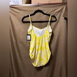 Kate Spade NWT  Yellow Floral One Piece Scoop Back Swimsuit Size Large Photo 6
