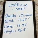 Exofficio Vented Button Down Front Baby Blue Shirt Fishing Hiking Womens Small Photo 12