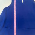 Stella Luce  Womens Large Blouse Blue Sleeveless Shirt Tiered Layers Casual Work Photo 6