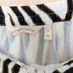 Soft Surroundings Women Zebra Embroidered Midi Skirt Sz S Black White Boho Artsy Photo 4