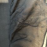 Metro 7 Cap Sleeve Sheer Ruffled Top size XL Black Photo 5