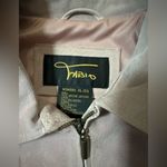 Vintage Fabio Dusty Pink Soft Genuine Leather Women’s Ribbed Sleeve Jacket Sz XL Photo 2