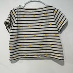 Madewell Embroidered Sun Setlist Boxy Top Striped Women’s Cropped crop shirt siz Photo 1