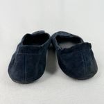 Tory Burch  Minnie Suede Leather Travel Ballet Flat 7.5 Navy Blue Foldable Photo 5