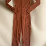 LA FOI Light Brown Tan One Piece Stretch Jumpsuit Size Medium Photo 0