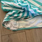 Kona Sol  Women’s Turquoise Striped One-Piece Swimsuit Sz 16W Photo 4