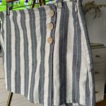 Pull & Bear Pinstripped Blue & White Skort Photo 5