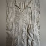 Lucky Brand White Sleeveless Casual Open Lace Panels crochet Top nwot Photo 2
