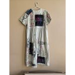Vtg 1990's VC TORIAS Hand Painted Floral Art To Wear Denim Maxi Dress OS Teacher Size undefined Photo 1