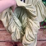 Pretty Little Thing Pistachio Puff Sleeve Puffball Hem Shift Dress US 6 Mini Photo 4