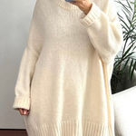 Jenni Kayne Alpaca Cocoon Crewneck Sweater Ivory size XL White Photo 0