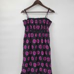 Free People  Leanna Dress Womens M Black‎ Purple Bandeau Summer Boho Empire Photo 11