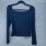 Banana Republic Womens Blouse Size M Ribbed Classic Clean Girl Capsule Staple Photo 1