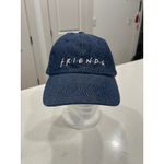 Friends TV Show Denim Baseball Cap Hat Adjustable Logo Blue Photo 1