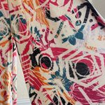 LuLaRoe Floral Artsy Boho Duster Vest Open Front Lightweight Layering Small Chic Kimono Photo 4