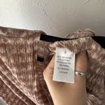 VICI Jumpsuit Womens Small Brown White Short Sleeve Waist Tie Soft Rayon Romper Photo 10